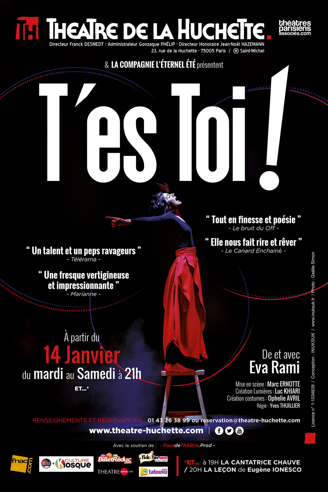 Eva Rami THéâtre de la Huchette