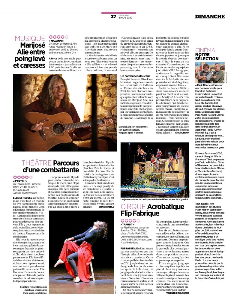 t'es toi§ Le parisien Eva Rami